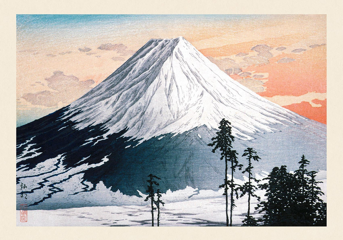 Barrio de Katsuyama por Takahashi Shōtei