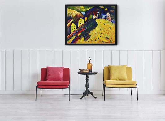 Póster Casas en Murnau de Wassily Kandinsky