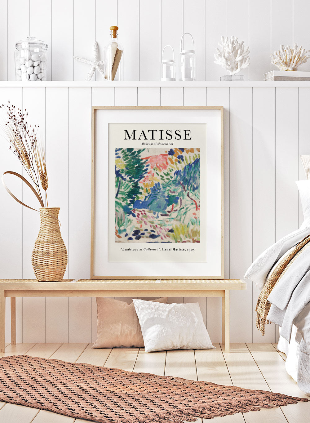 Cartel de la exposición Paisaje de Collioure 1905 de Henri Matisse