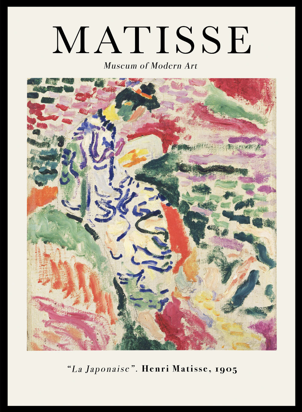 Henri Matisse Wall Art - La Japonaise 1905 by Henri Matisse Print
