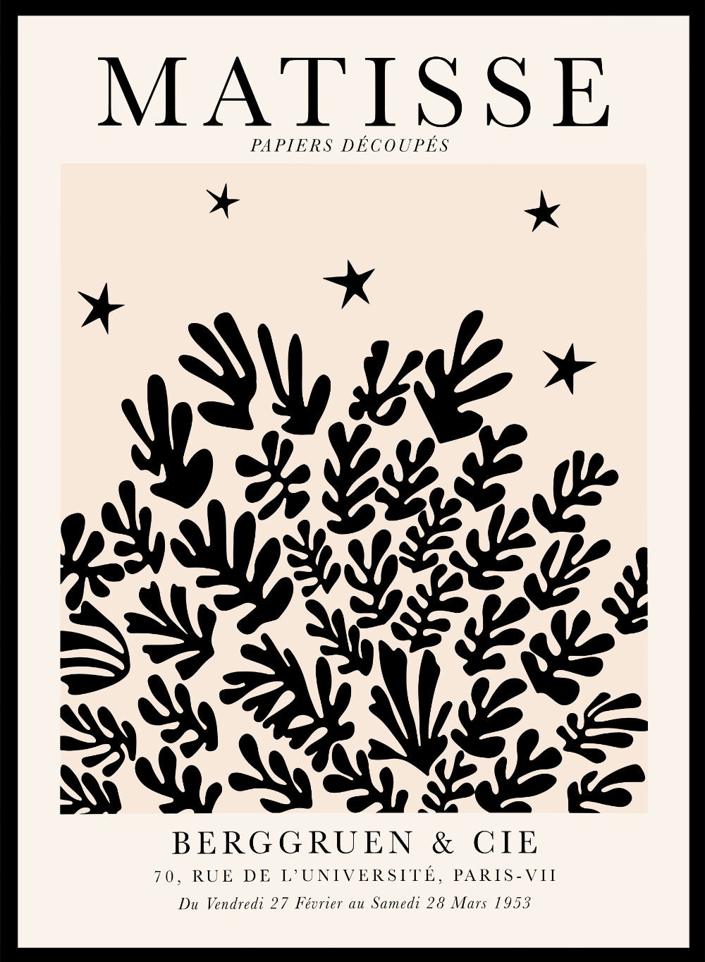 Henri Matisse, La serie de recortes - Cartel de la exposición nº 3