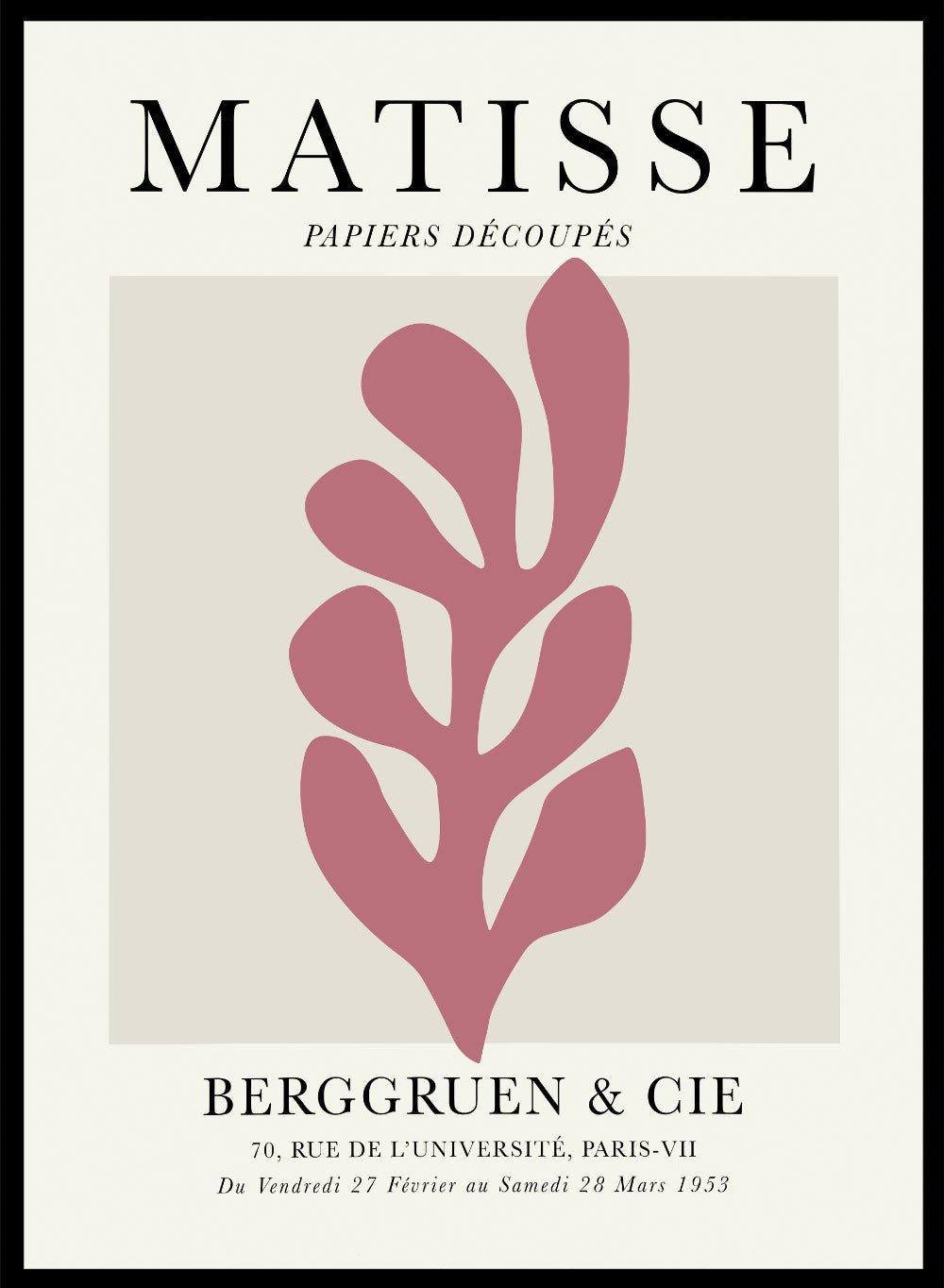 Henri Matisse, La serie de recortes - Cartel de la exposición nº 19