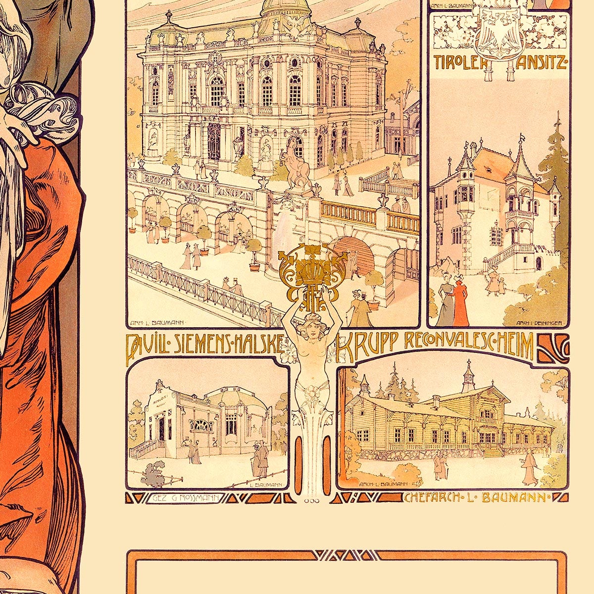 Österreich, Paris by Alphonse Mucha