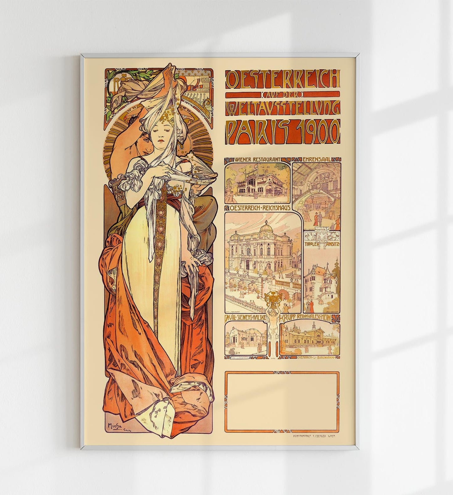 Österreich, Paris by Alphonse Mucha