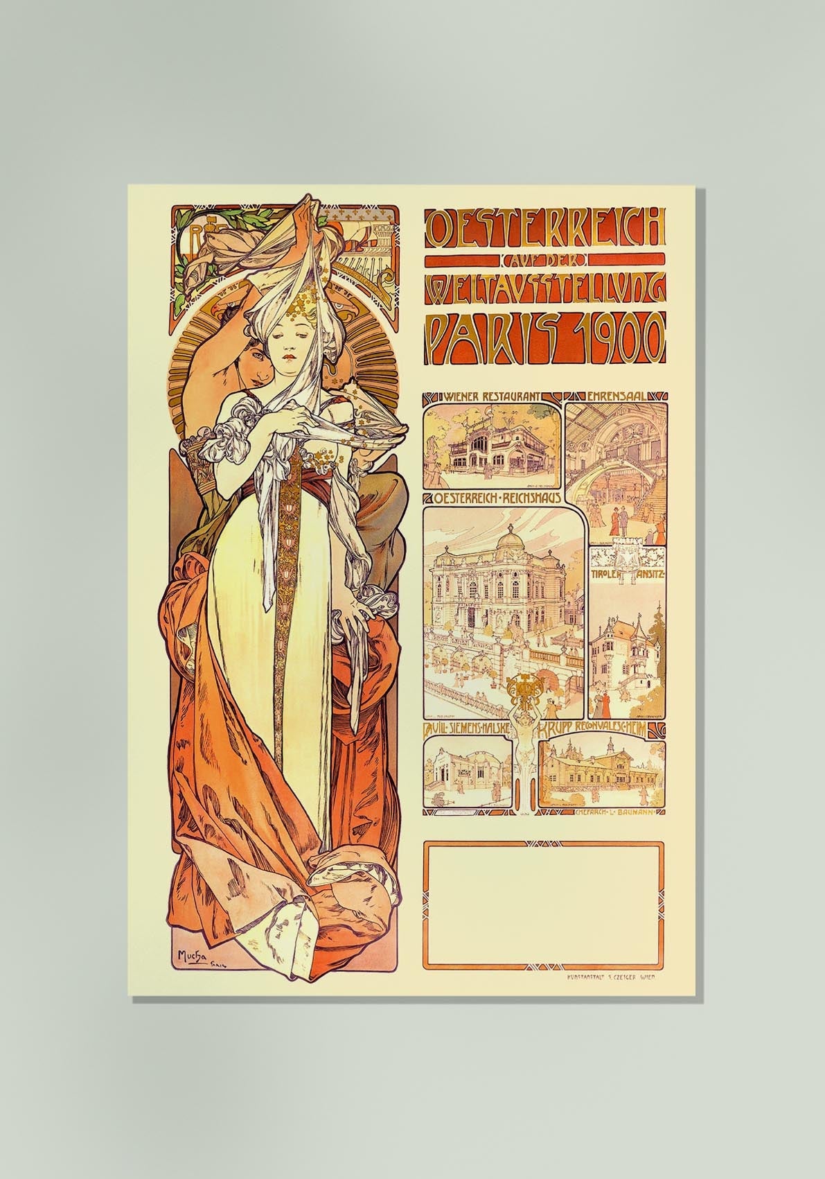 Österreich, Paris by Alphonse Mucha