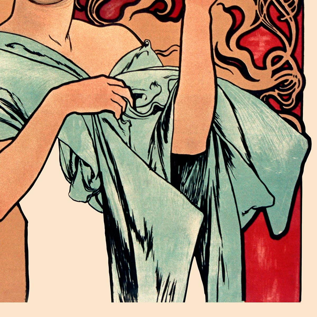 Champagne Ruinart de Alphonse Mucha