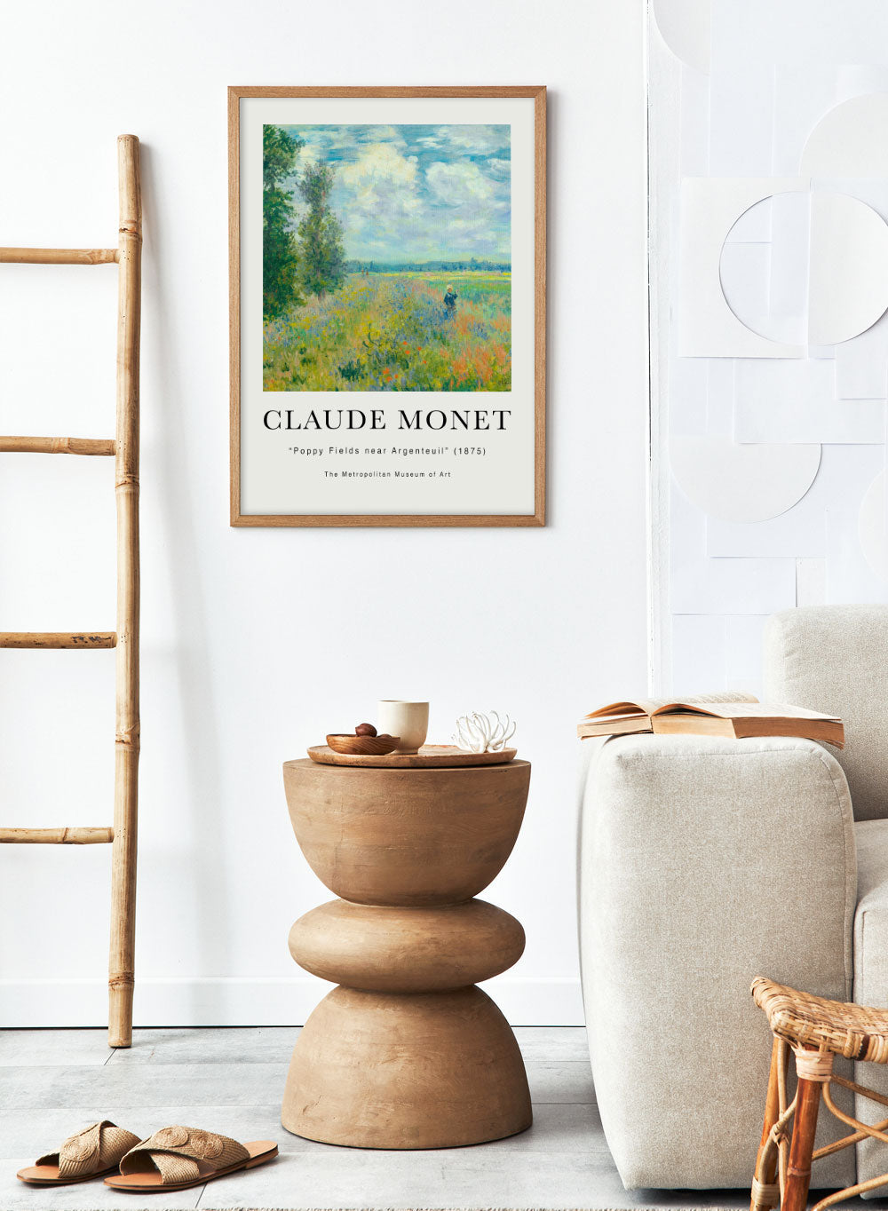 Campos de amapolas cerca de Argenteuil, 1875, Monet Print