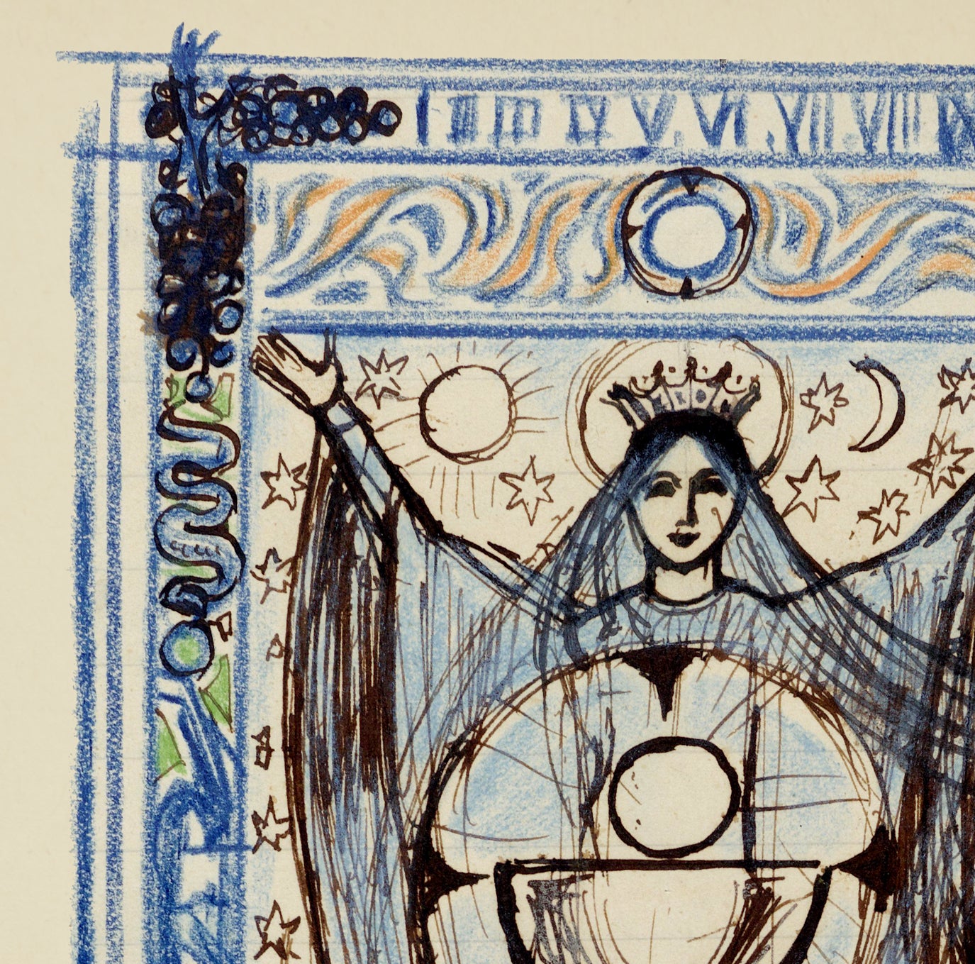 Cartel vintage del Congreso Eucarístico Internacional de Ámsterdam, de Jan Toorop