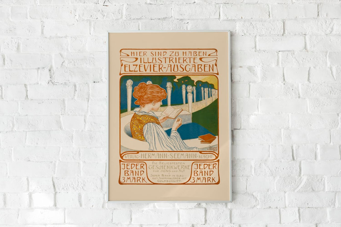 Niña leyendo de Walter Tiemann