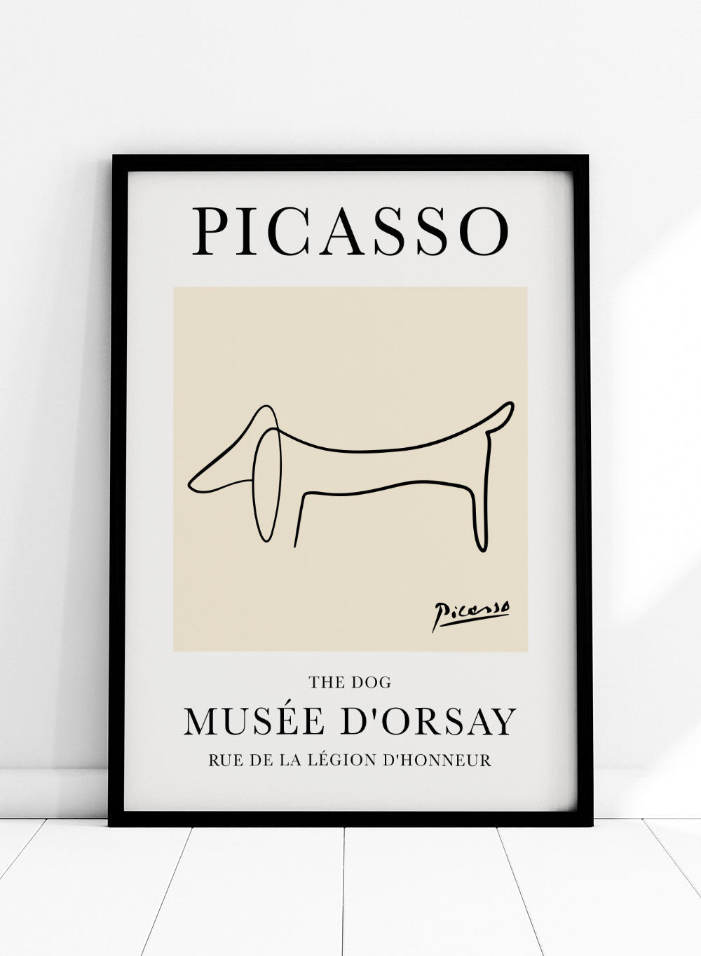 The Dog Line Drawing by Pablo Picasso Print
