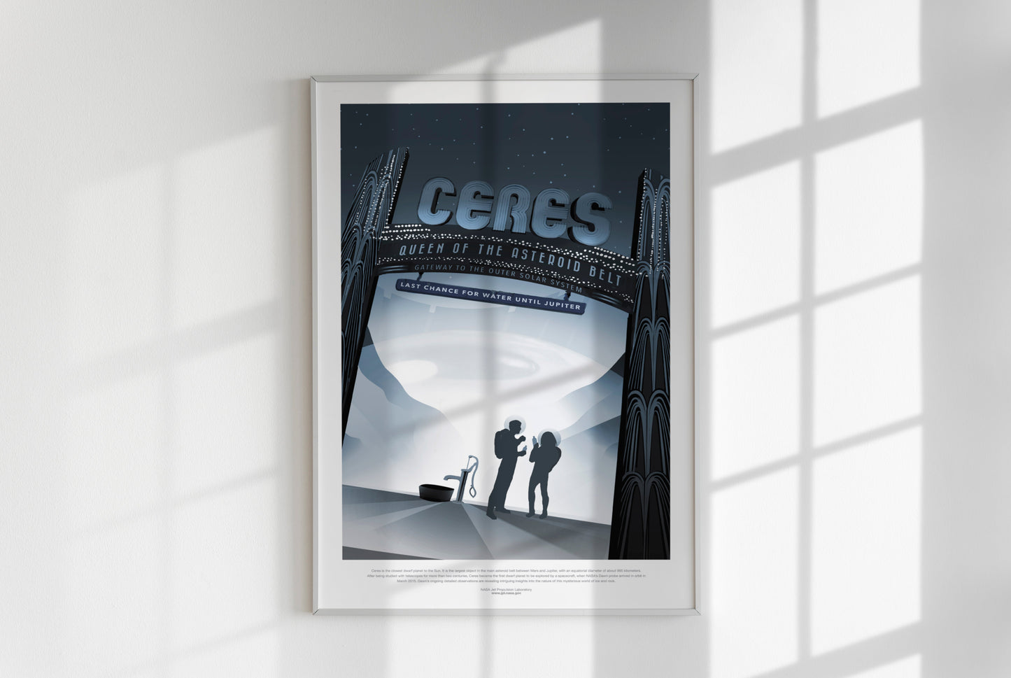 Póster de viaje de la NASA: Ceres