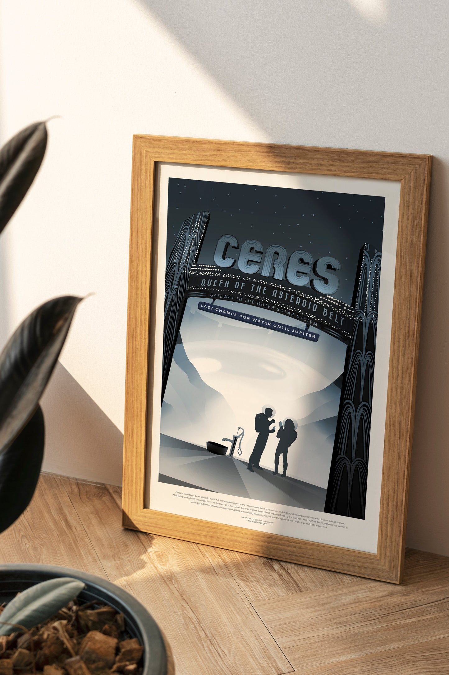 Póster de viaje de la NASA: Ceres