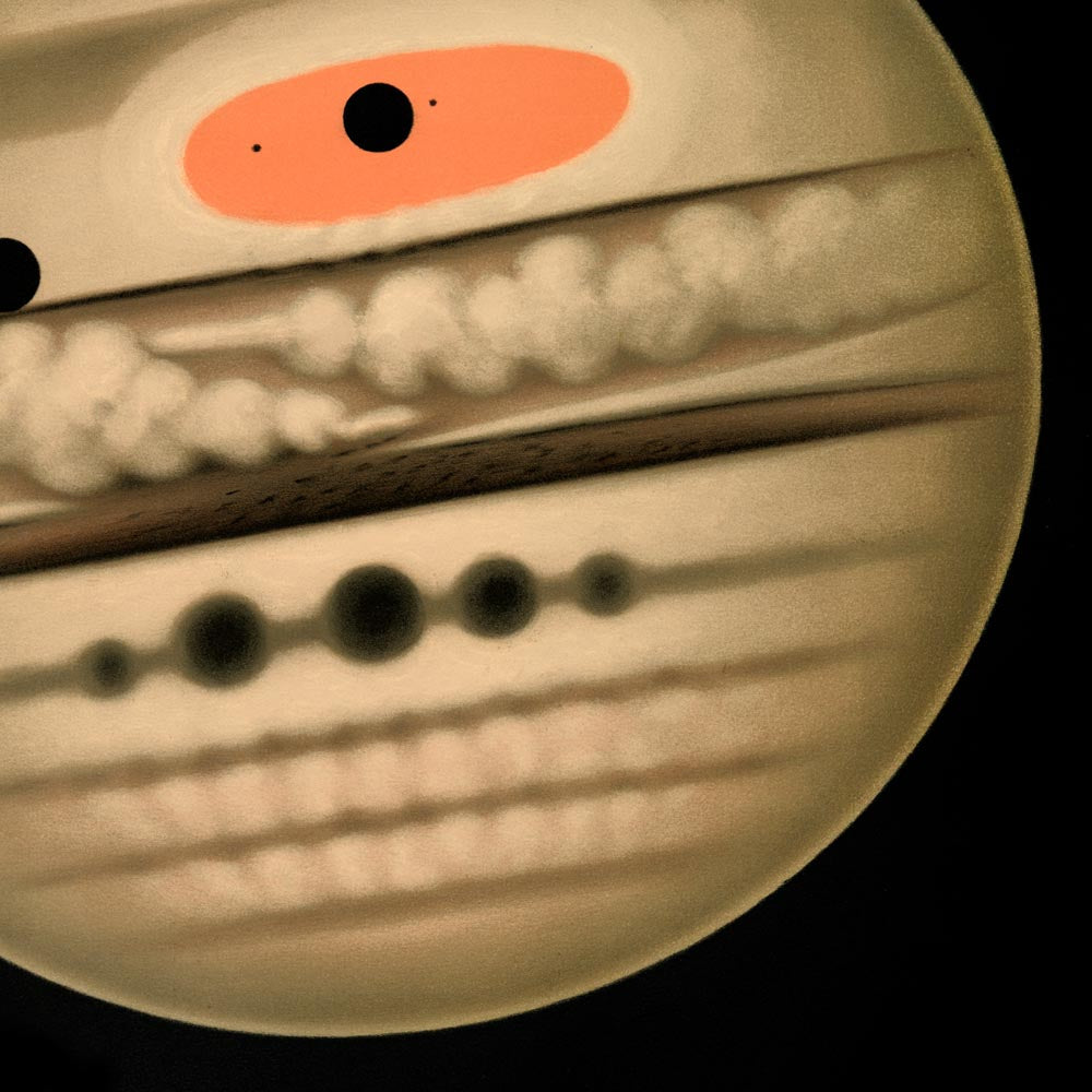 Conjunto de 3 carteles de Astronomía Trouvelot