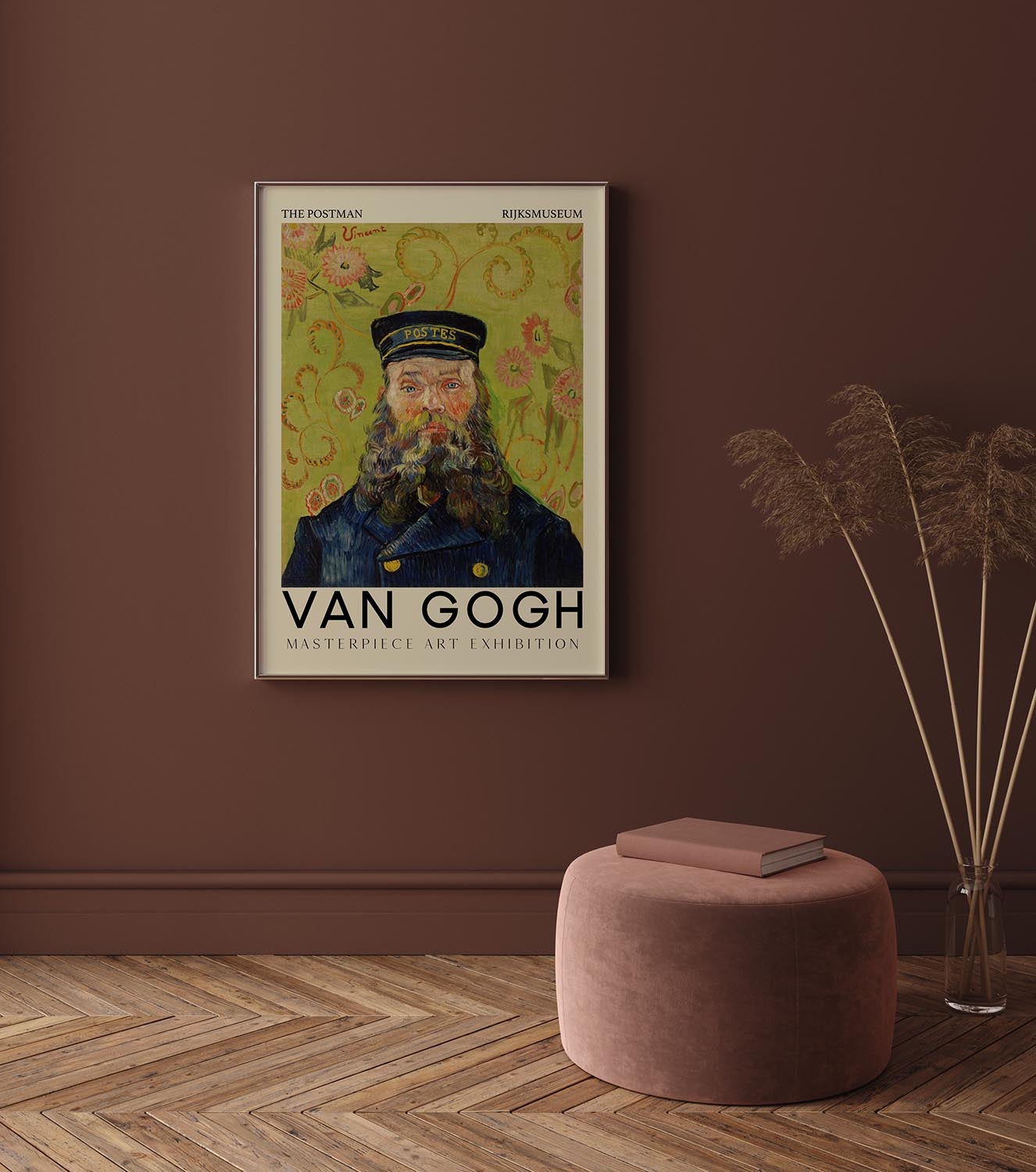 Póster artístico de El cartero de Van Gogh