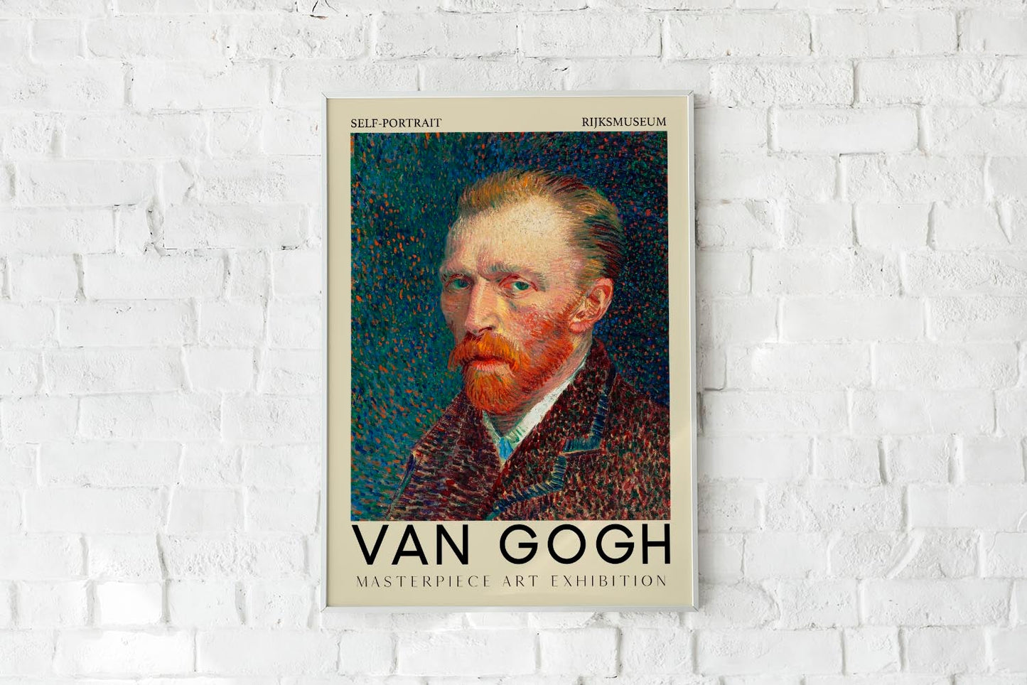 Póster artístico de autorretrato de Van Gogh