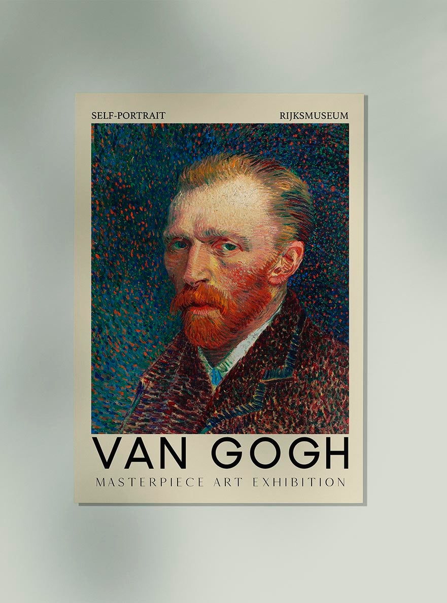 Póster artístico de autorretrato de Van Gogh