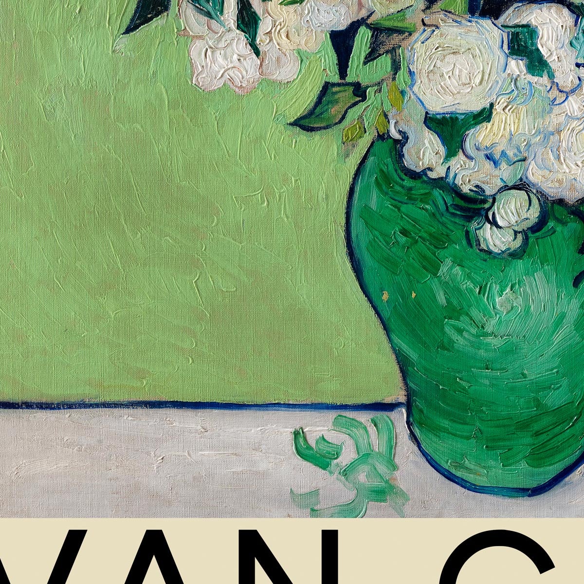Rosas de Vincent Van Gogh, cartel de la exposición