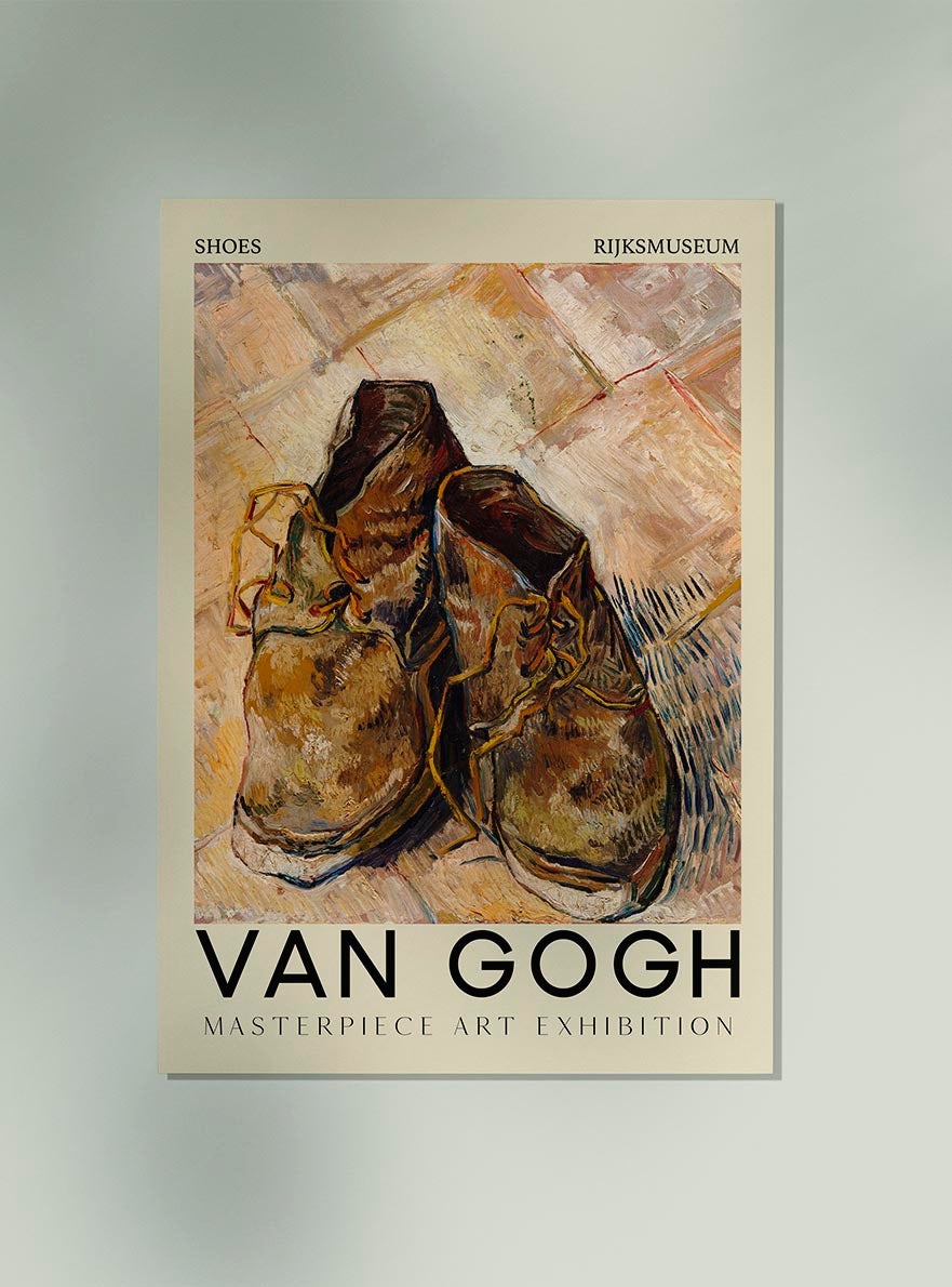Póster de zapatos de Van Gogh