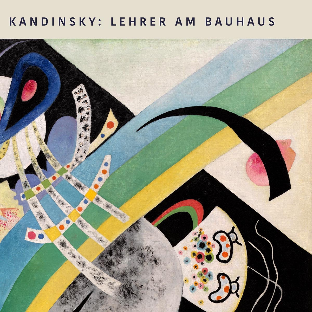 Cartel de la exposición Círculos sobre negro de Wassily Kandinsky