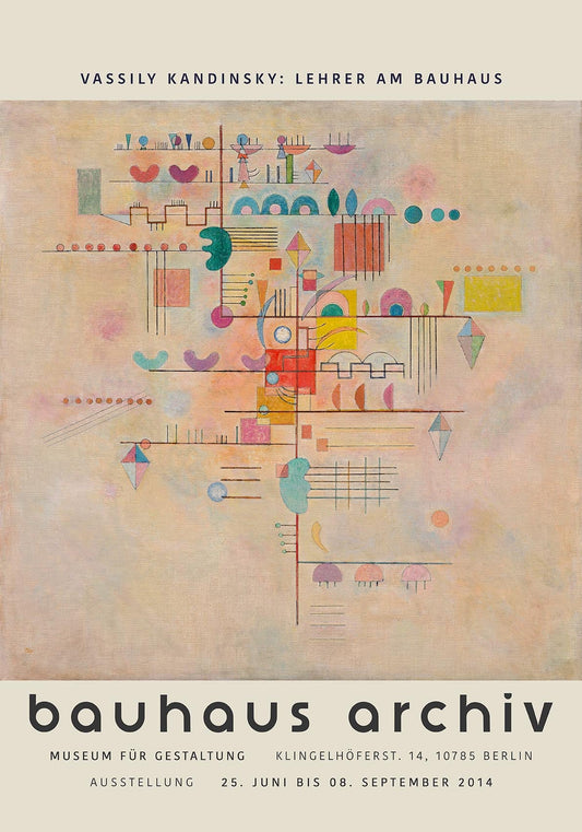 Graceful Ascent by Wassily Kandinsky Exhibition Poster