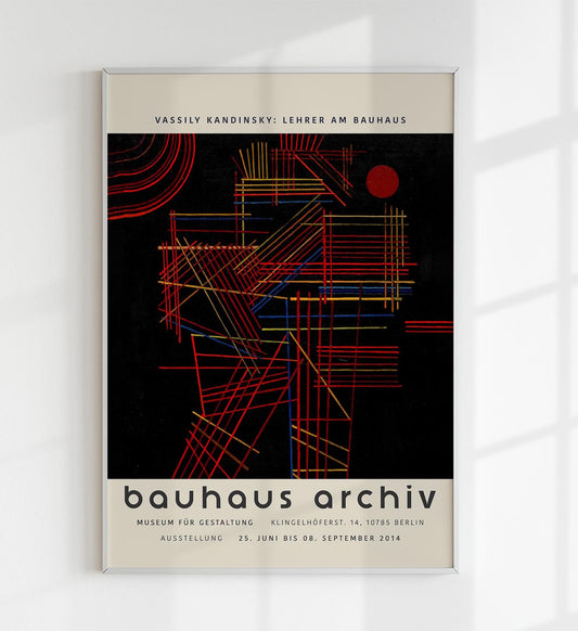 Cartel de la exposición Palitos de colores de Wassily Kandinsky