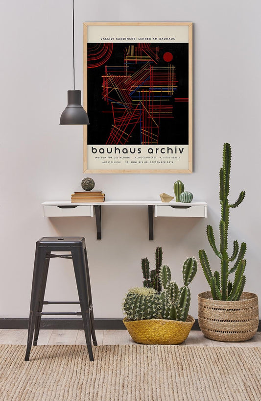 Cartel de la exposición Palitos de colores de Wassily Kandinsky