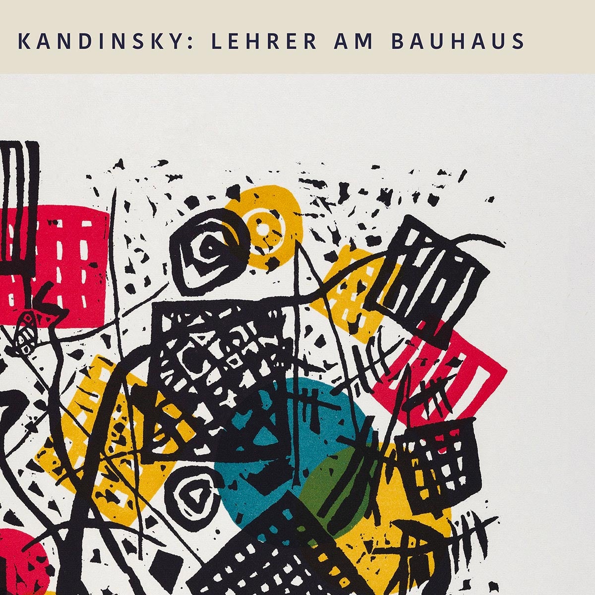 Cartel de la exposición Pequeños mundos nº 5 de Wassily Kandinsky