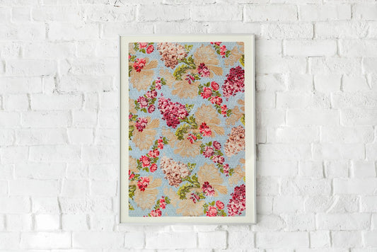 Póster de brocado floral de William Morris