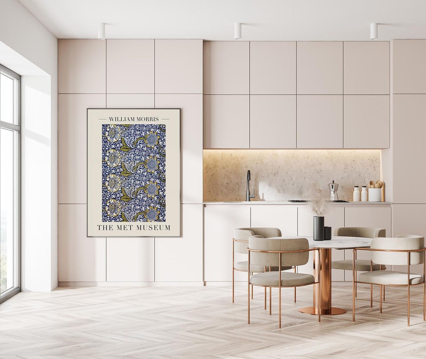 Póster de la exposición de arte de William Morris Kennet