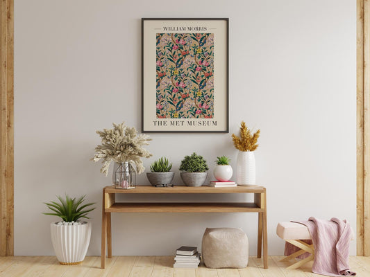 William Morris Birds and Bees Art Exhibition Poster