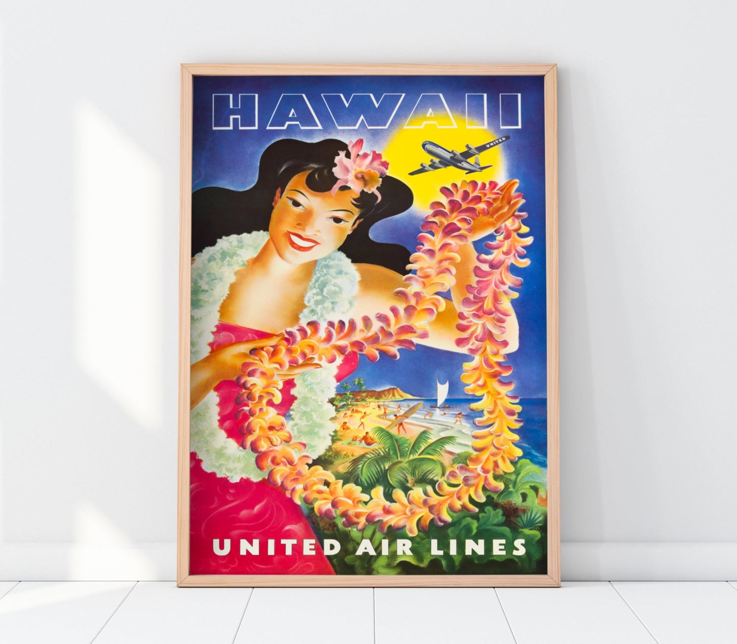 Póster de viaje a Hawái