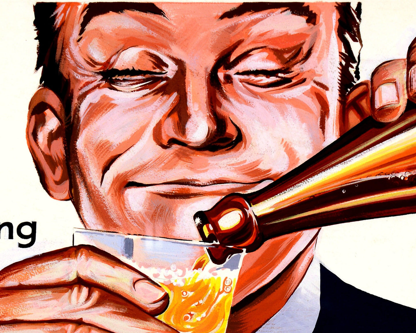 Anuncio de cerveza vintage | Bebida de Nueva Zelanda | Alcohol, arte mural de bar |