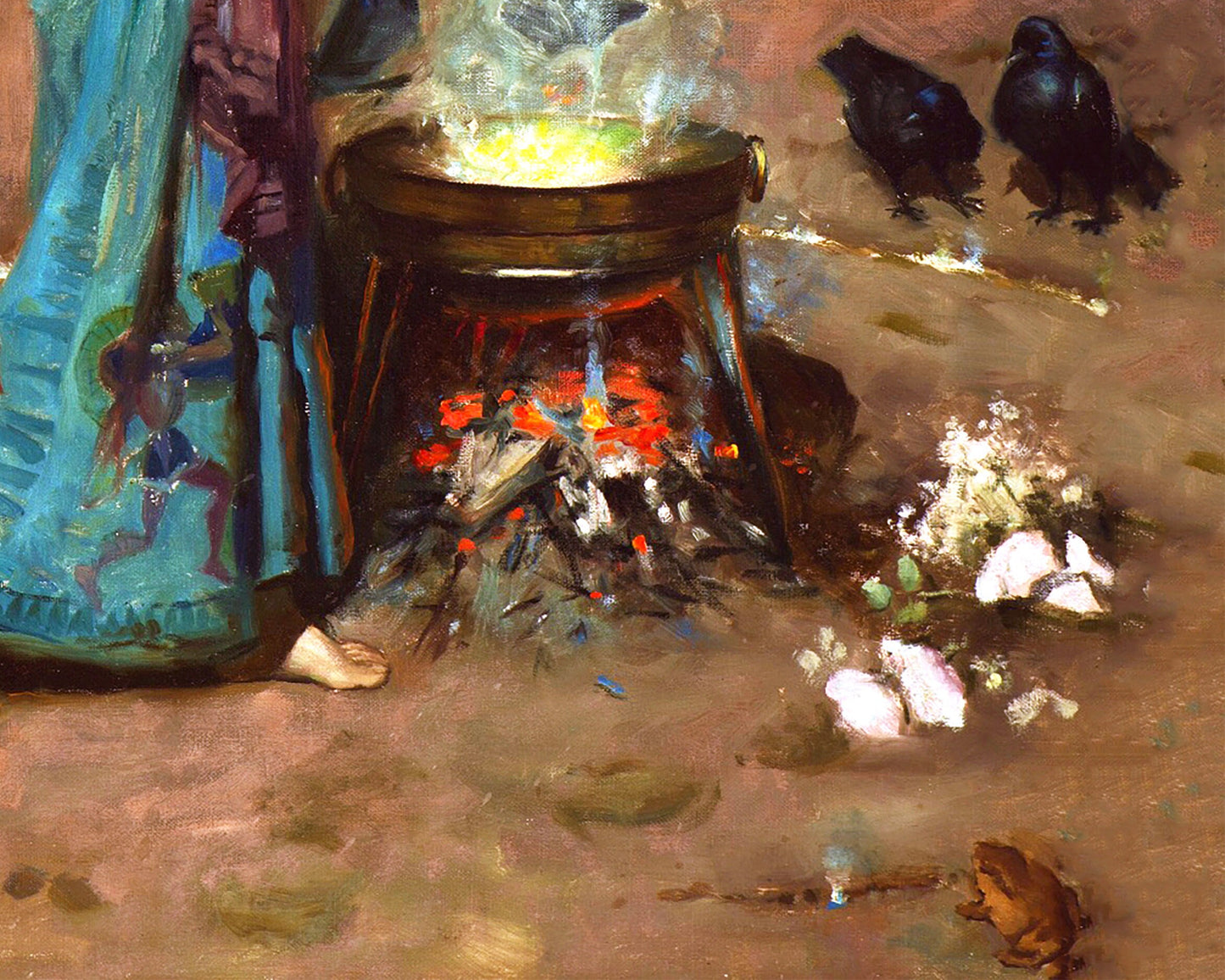 El círculo mágico de John William Waterhouse (inglés, 1849 - 1917)