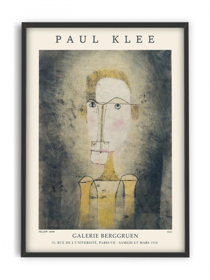 Retrato de un hombre amarillo, Paul Klee (Cartel de la exposición)