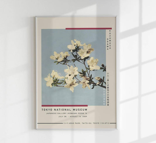 Japanese Azaleas Exhibition Poster by Ogawa Kazumasa