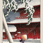 Geisha in the snow by Hasui