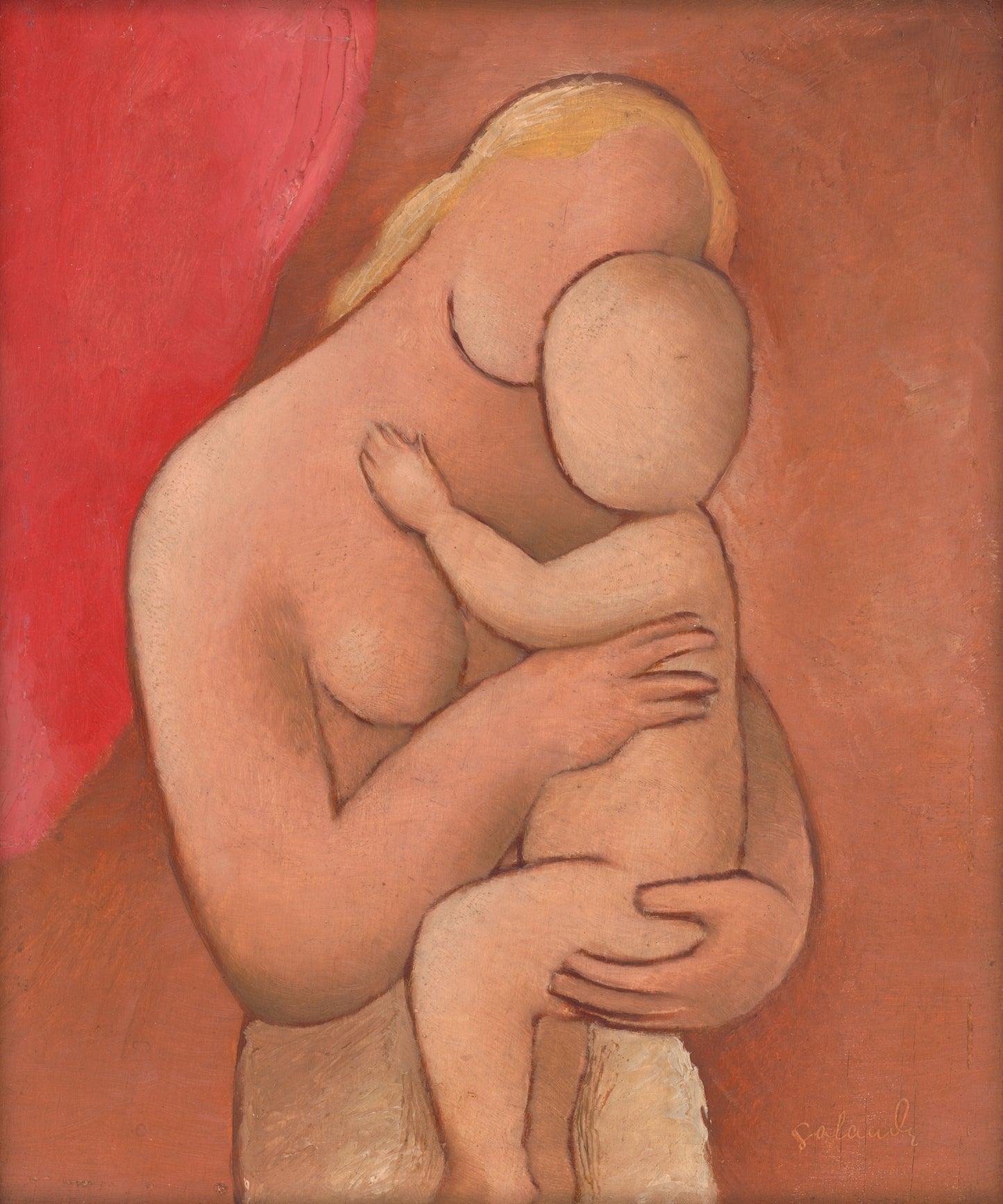 Mother with Child (1934) by Mikuláš Galanda