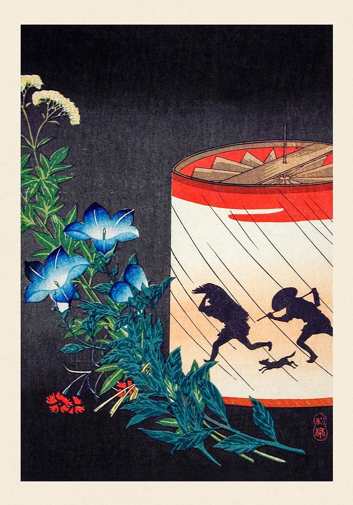 Bellflower and Lantern by Takahashi Shōtei