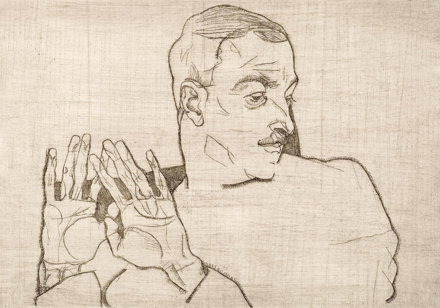 Retrato de Arthur Roessler por Egon Schiele