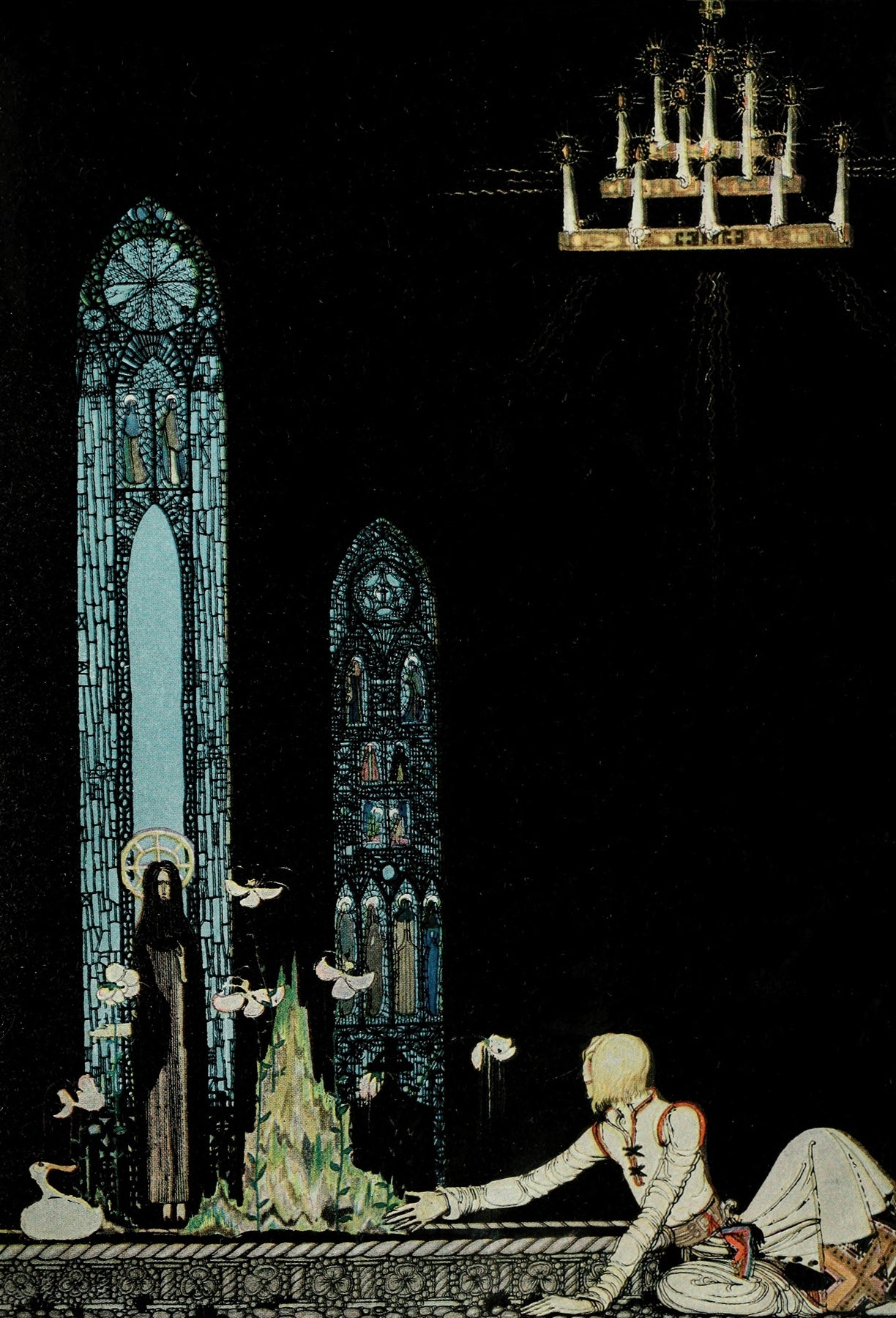 East of the sun and west of the moon pl 16 (1922)  by Kay Rasmus Nielsen