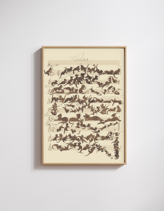 Cat Symphony by Moritz von Schwind – Art Print