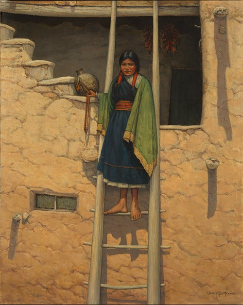 Escalera Hopi (ca. 1937-1943) de Carl Moon