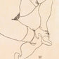 Naked Lady in Lingerie by Egon Schiele