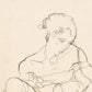 Mujer sentada en camisón de Egon Schiele