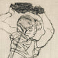 Squatting Woman by Egon Schiele