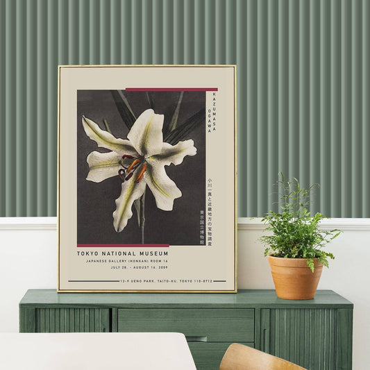 White Lily in the Dark Exhibition Poster by Ogawa Kazumasa