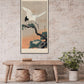 Japanese Crane with babies by Koson Wall Hanging