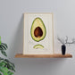 Vintage Avocado Art Print