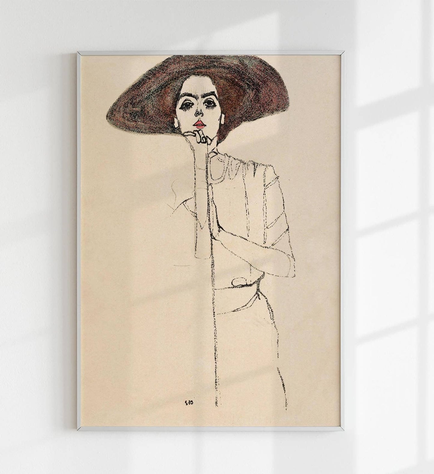 Retrato de una mujer (1910) de Egon Schiele