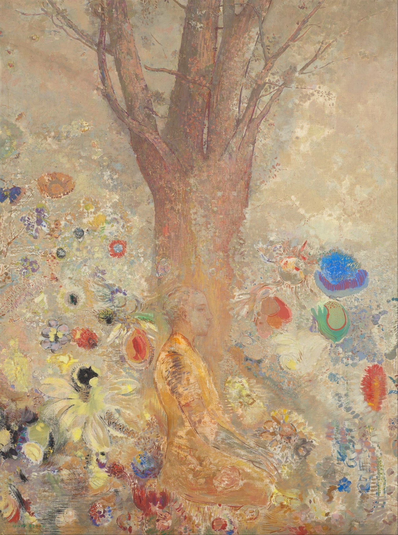 El Buda (1904) de Odilon Redon